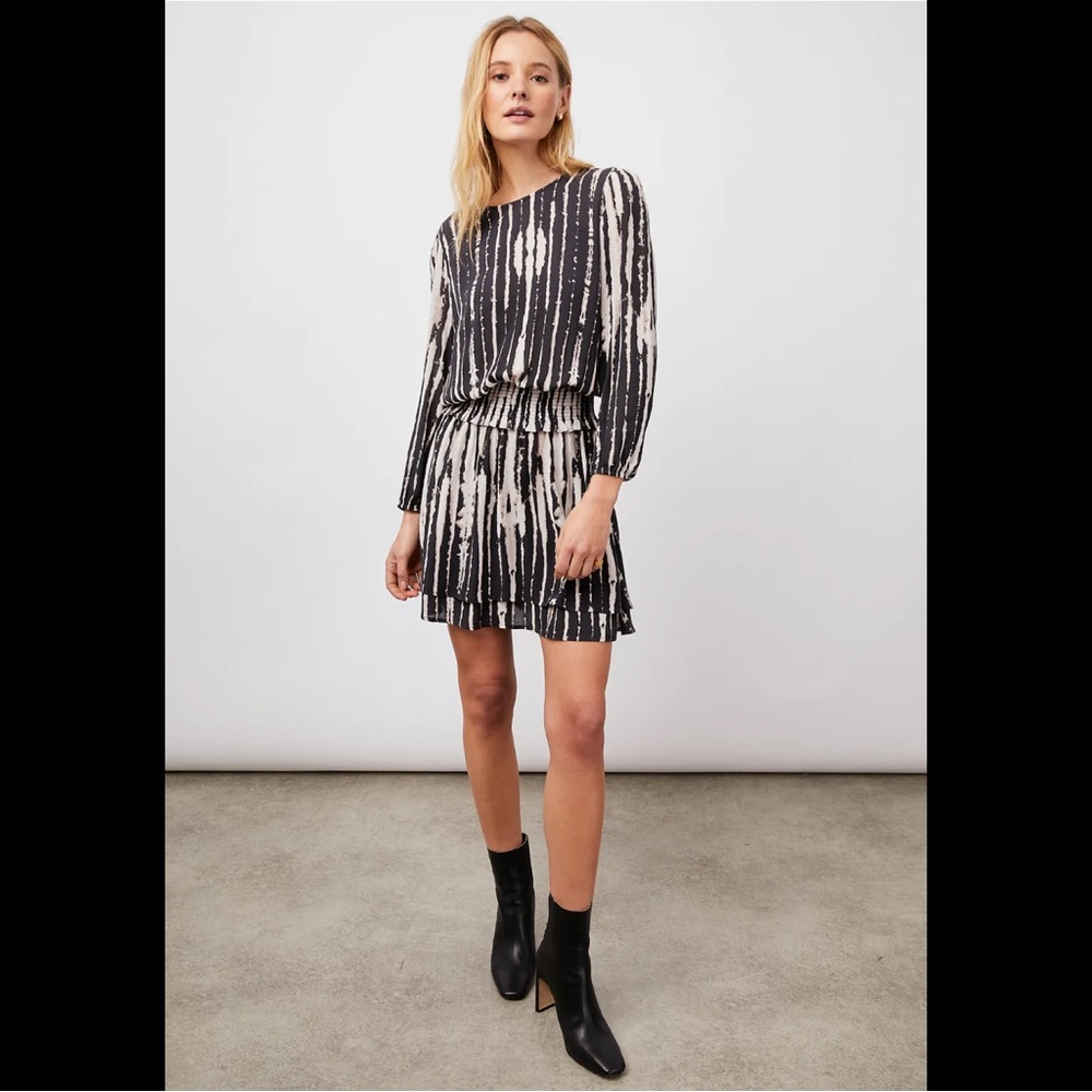 Rails Black and White Mini Dress